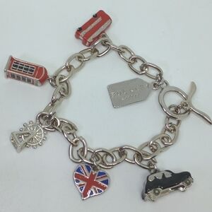 * Buckley London charm bracelet enamel travel lorry London Eye